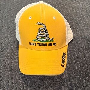 Kavu Yellow and White "Don't Tread On Me" Mesh Back Hat